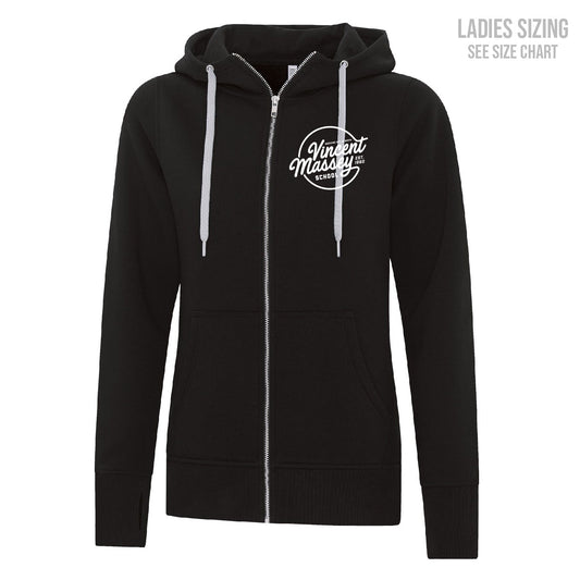 VM Crest Logo LADIES Zip Hoodie (T1023-L2018)