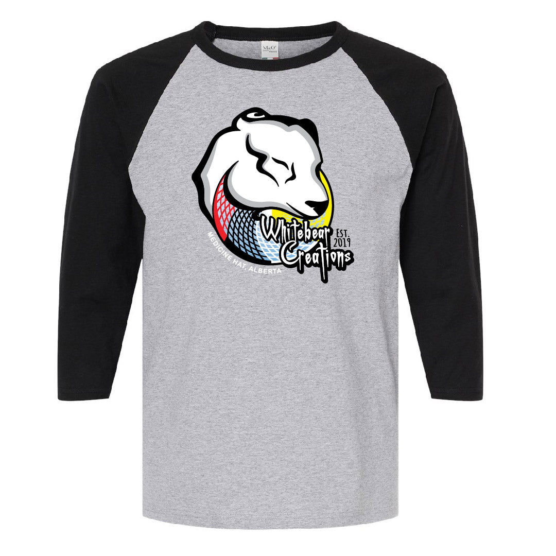 Whitebear Creations Unisex Baseball T-Shirt (WBT001-5540)