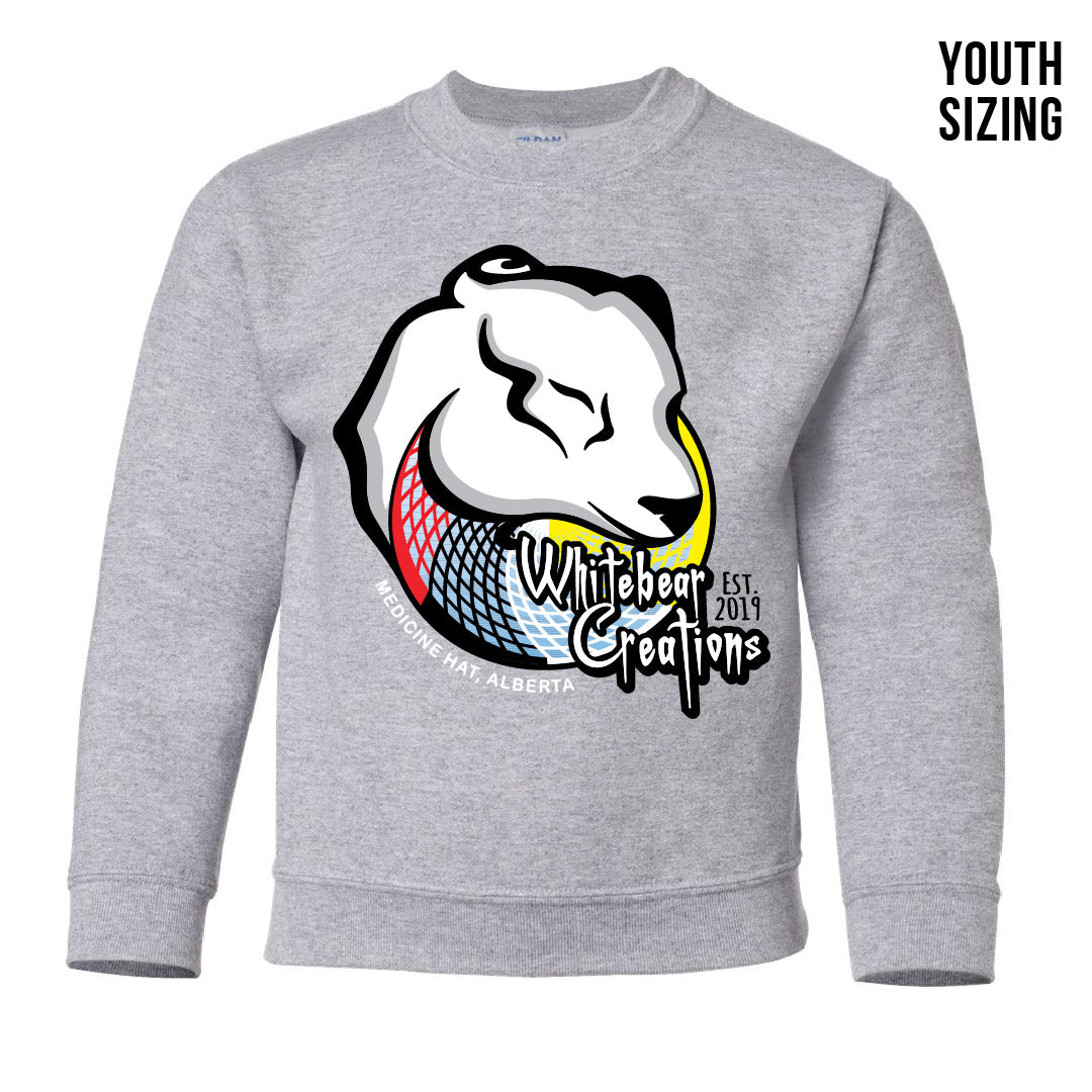 Whitebear Creations Youth Crewneck Sweatshirt (WBT001-18000B)