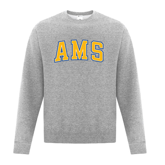 AMS Varsity Style Unisex Crewneck Sweatshirt (T1-F2400)