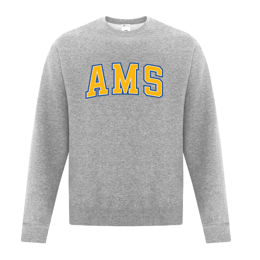 AMS Varsity Style Unisex Crewneck Sweatshirt (T1-F2400)