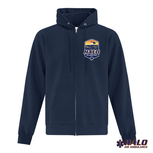 HALO - Unisex Left Chest Zip Hoodie (T01LG1-ATCF2600)